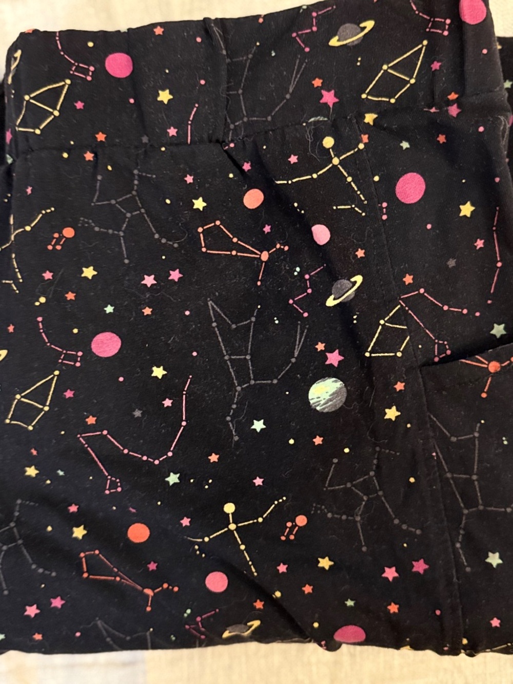 Svaha Leggings 2XL Rainbow Constellation Glow in Dark Large Pockets - Picture 4 of 7